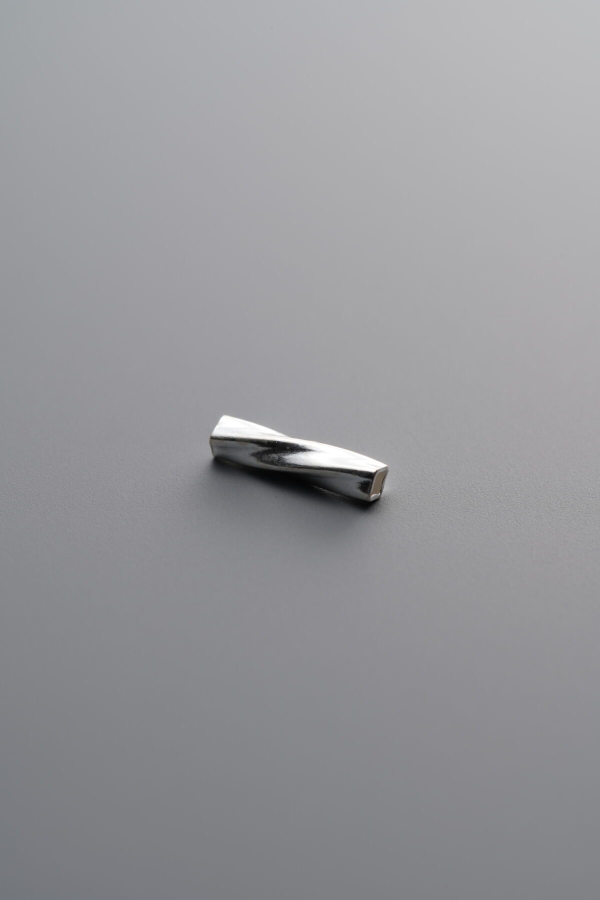 Spiral Silver Short Tube
