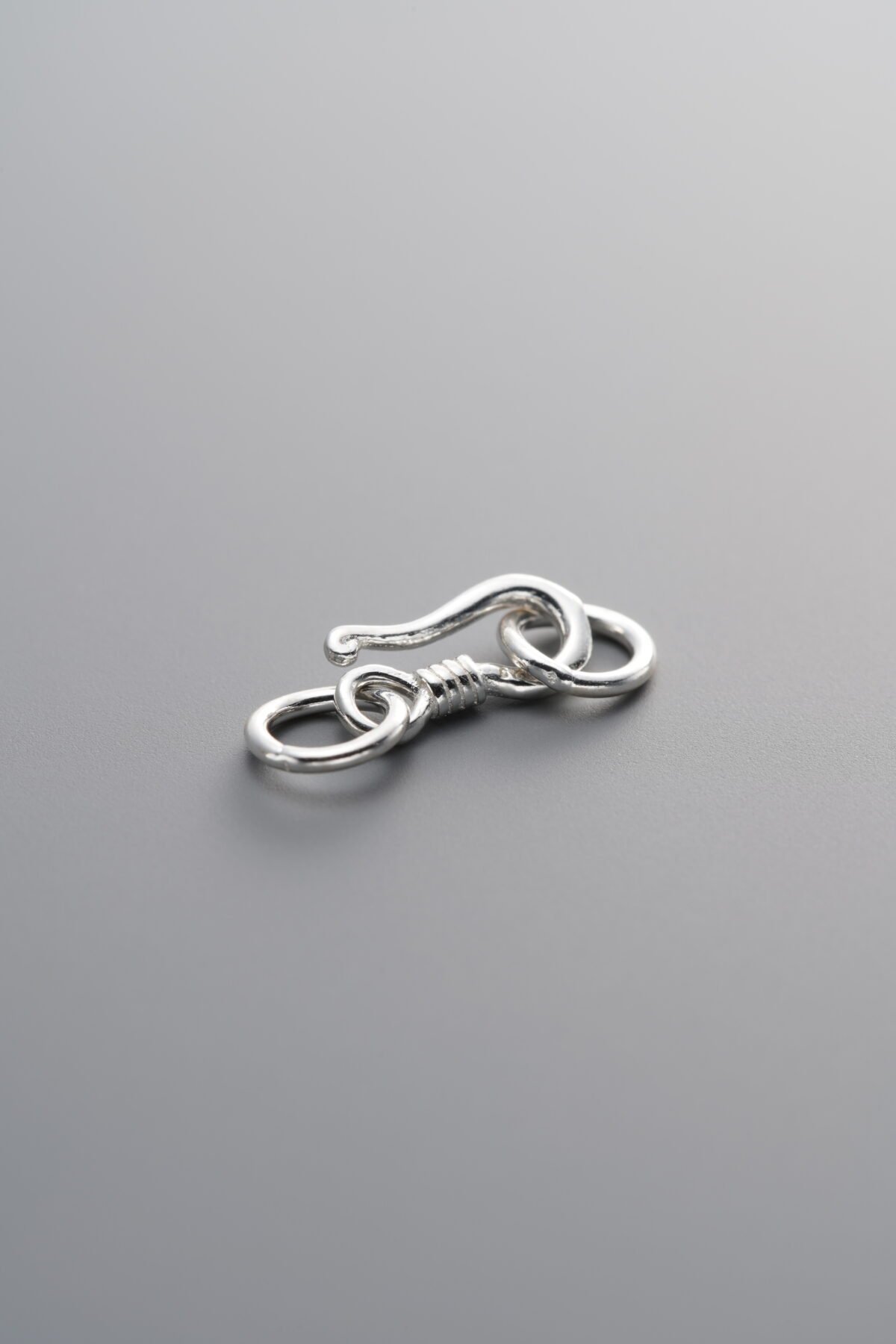 925 Sterling Silver-Bright-SpRing Ring Clasp-10mm - Image 1