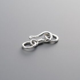 925 Sterling Silver-Bright-SpRing Ring Clasp-10mm