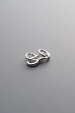 925 Sterling Silver-Bright-SpRing Ring Clasp-10mm - Image 2