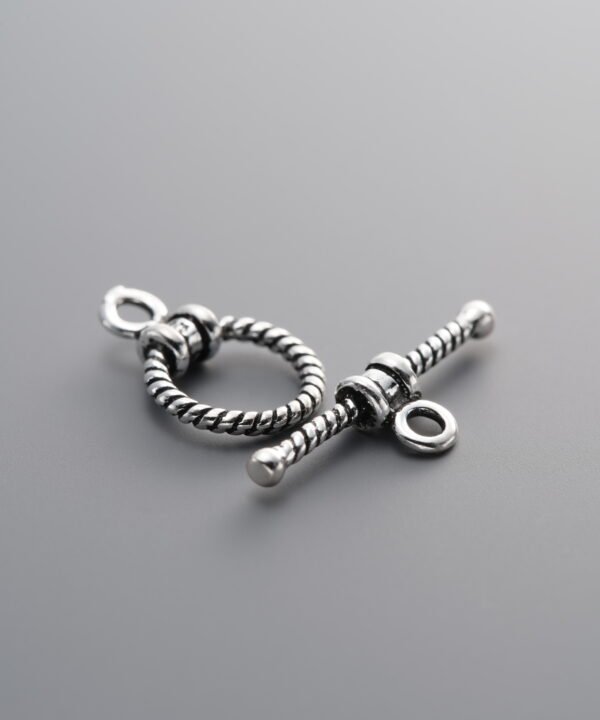 925 Sterling Silver-Antiqued-Bail Connector-17mm