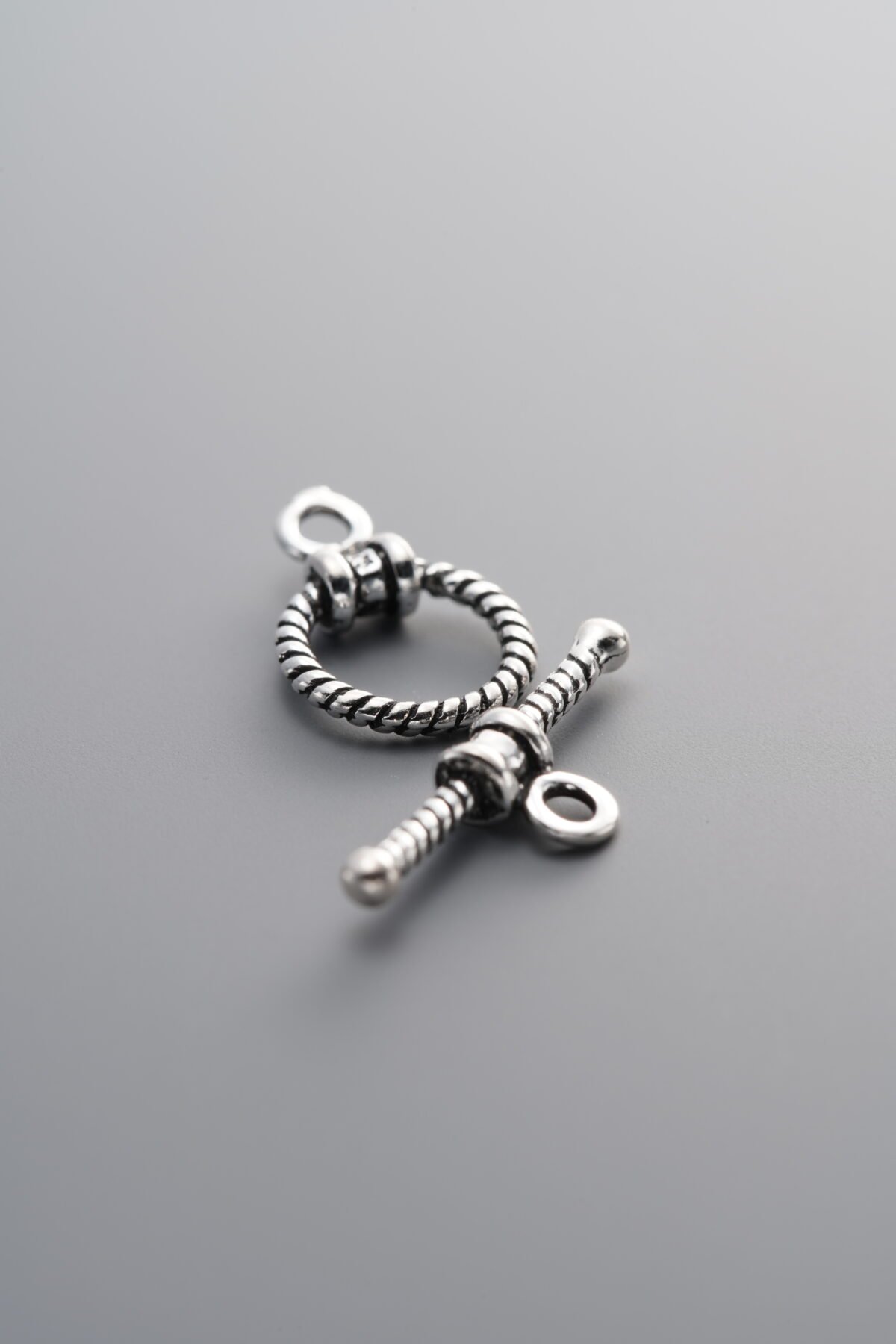 925 Sterling Silver-Antiqued-Bail Connector-17mm - Image 4
