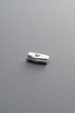 925 Silver-Plain-Vertical Stick Spacer Beads-8mm - Image 3