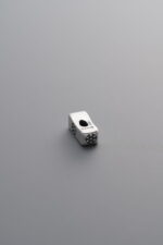 925 Sterling Silver-Antiqued-Printed Tube Bead Spacer Bead-6mm - Image 2