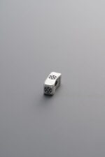 925 Sterling Silver-Antiqued-Printed Tube Bead Spacer Bead-6mm