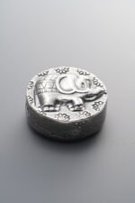 3D Elephant Round Disk Flat Beads