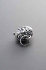 999 Silver-Vintage-3D Elephant Pendant-16mm