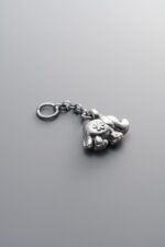999 Fine Silver-Antiqued-Dimensional Elephant Tassel Pendant-30mm