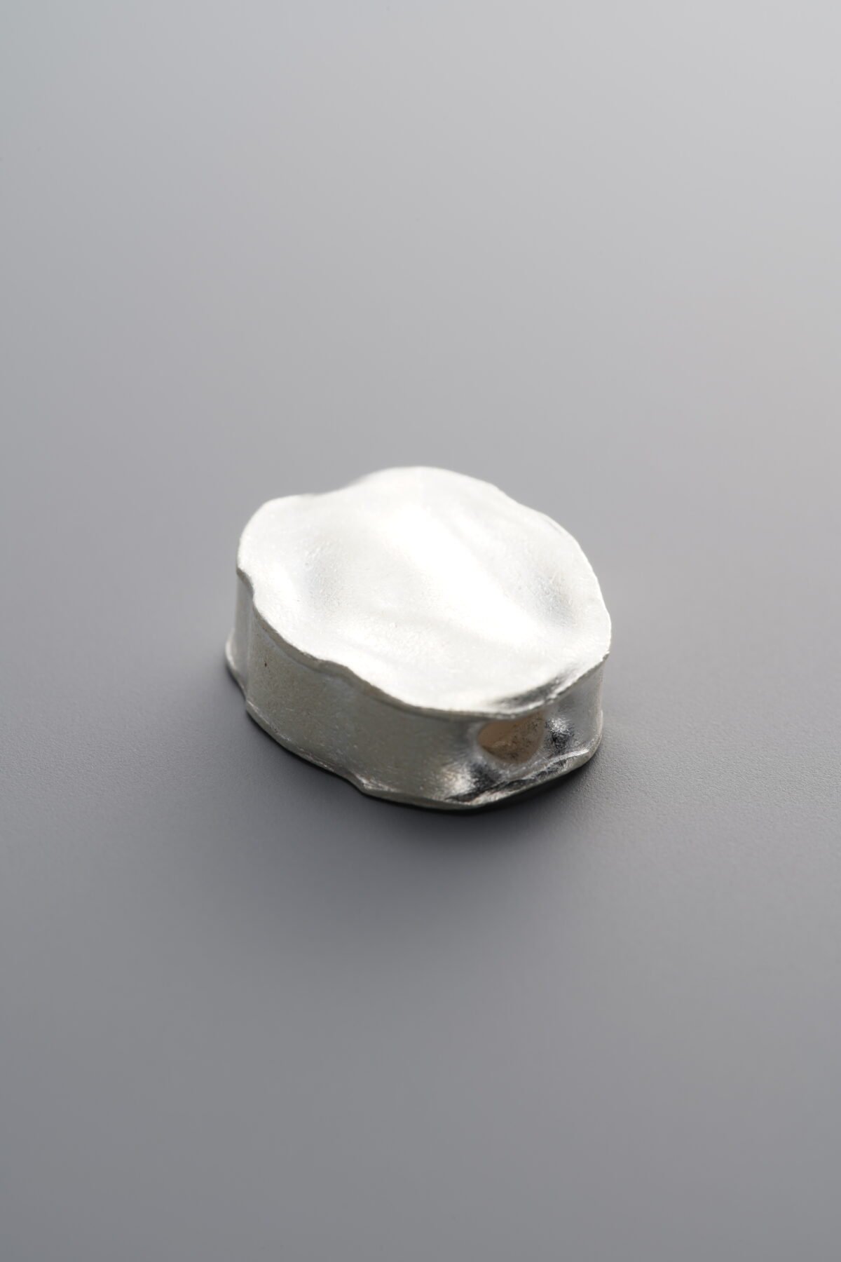 999 Fine Silver-Bright-Dimensional Irregular Coin Bead-14mm - Image 4