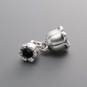 3D Double-Bud Pendant