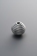 999 Fine Silver-Antiqued-Dimensional Spiral Spacer Bead-10mm - Image 4
