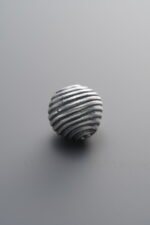 999 Fine Silver-Antiqued-Dimensional Spiral Spacer Bead-10mm - Image 2