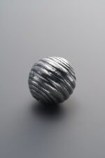 999 Fine Silver-Antiqued-Dimensional Spiral Spacer Bead-10mm