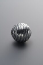999 Fine Silver-Antiqued-Dimensional Spiral Spacer Bead-10mm - Image 2