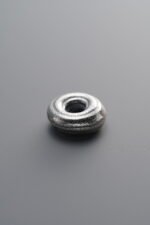 999 Fine Silver-Antiqued-Dimensional Spiral Ring Bead-10mm - Image 3