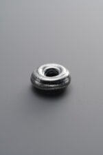999 Fine Silver-Antiqued-Dimensional Spiral Ring Bead-10mm - Image 2