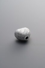 999 Fine Silver-Antiqued-Heart Spacer Bead-10mm