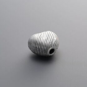 999 Fine Silver-Antiqued-Heart Spacer Bead-10mm