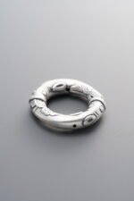999 Silver-Vintage-3D Fish Sliding Ring-20mm
