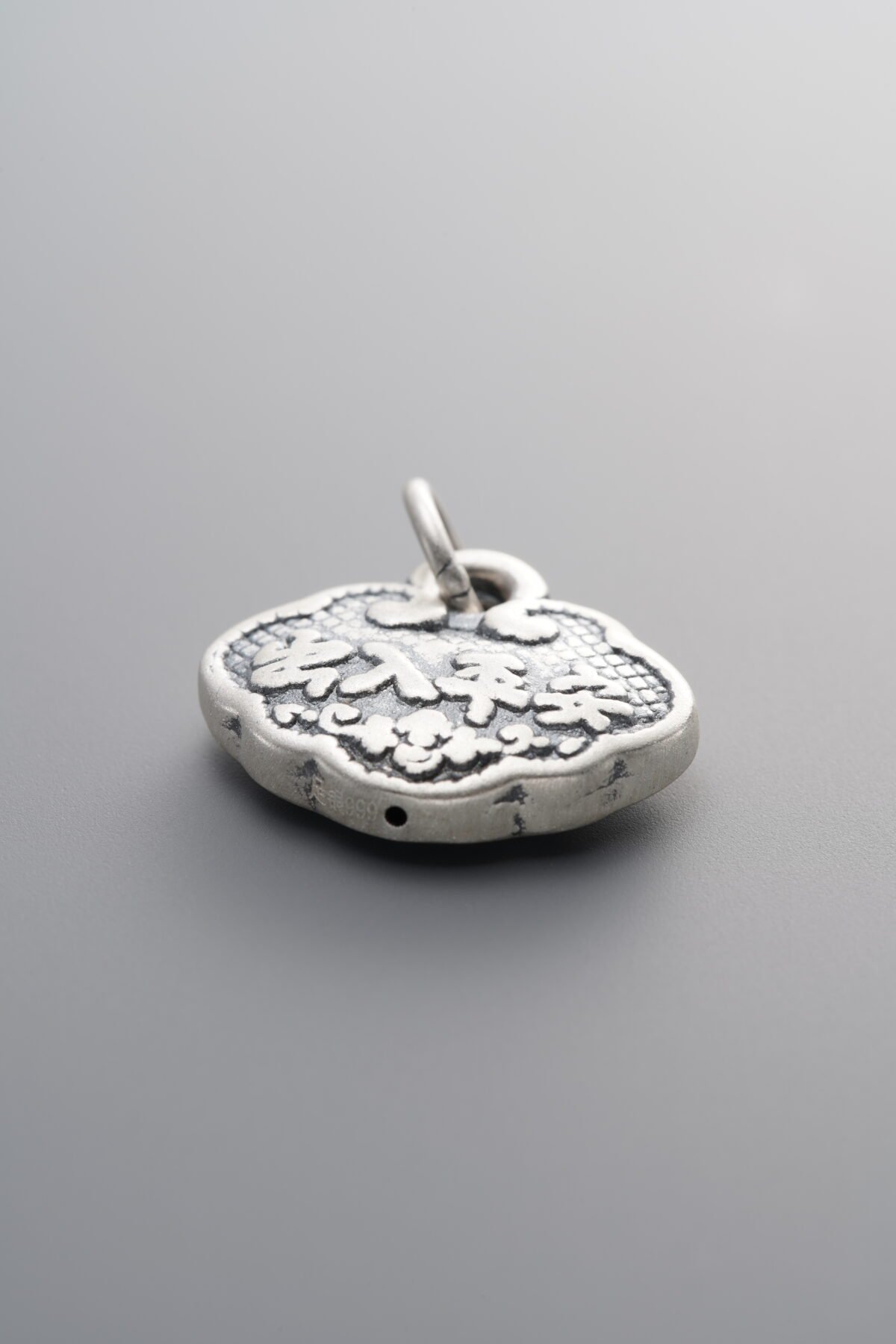 999 Fine Silver-Antiqued-Dimensional Lock Spacer Bead-18mm - Image 4
