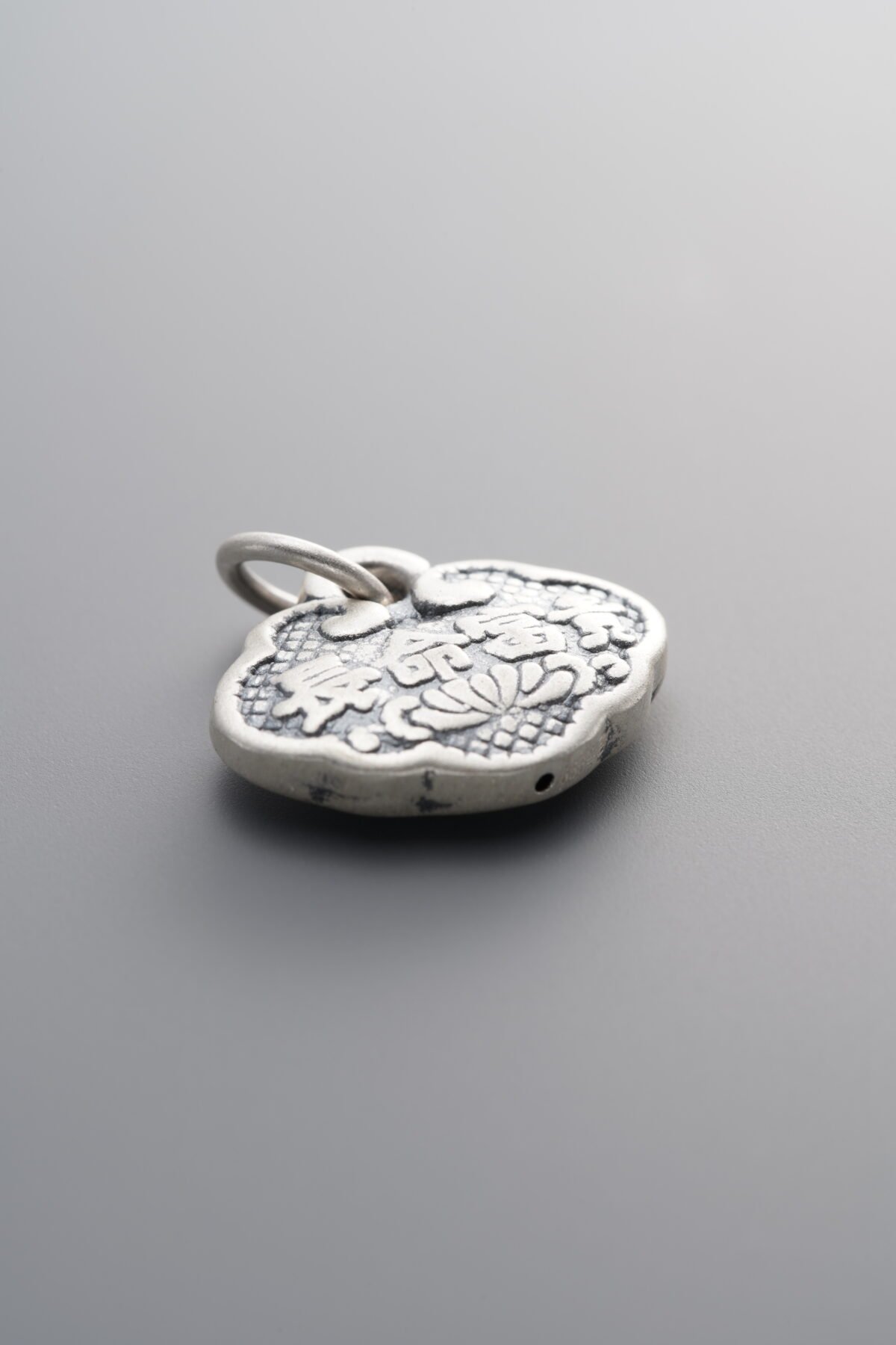 999 Fine Silver-Antiqued-Dimensional Lock Spacer Bead-18mm - Image 2