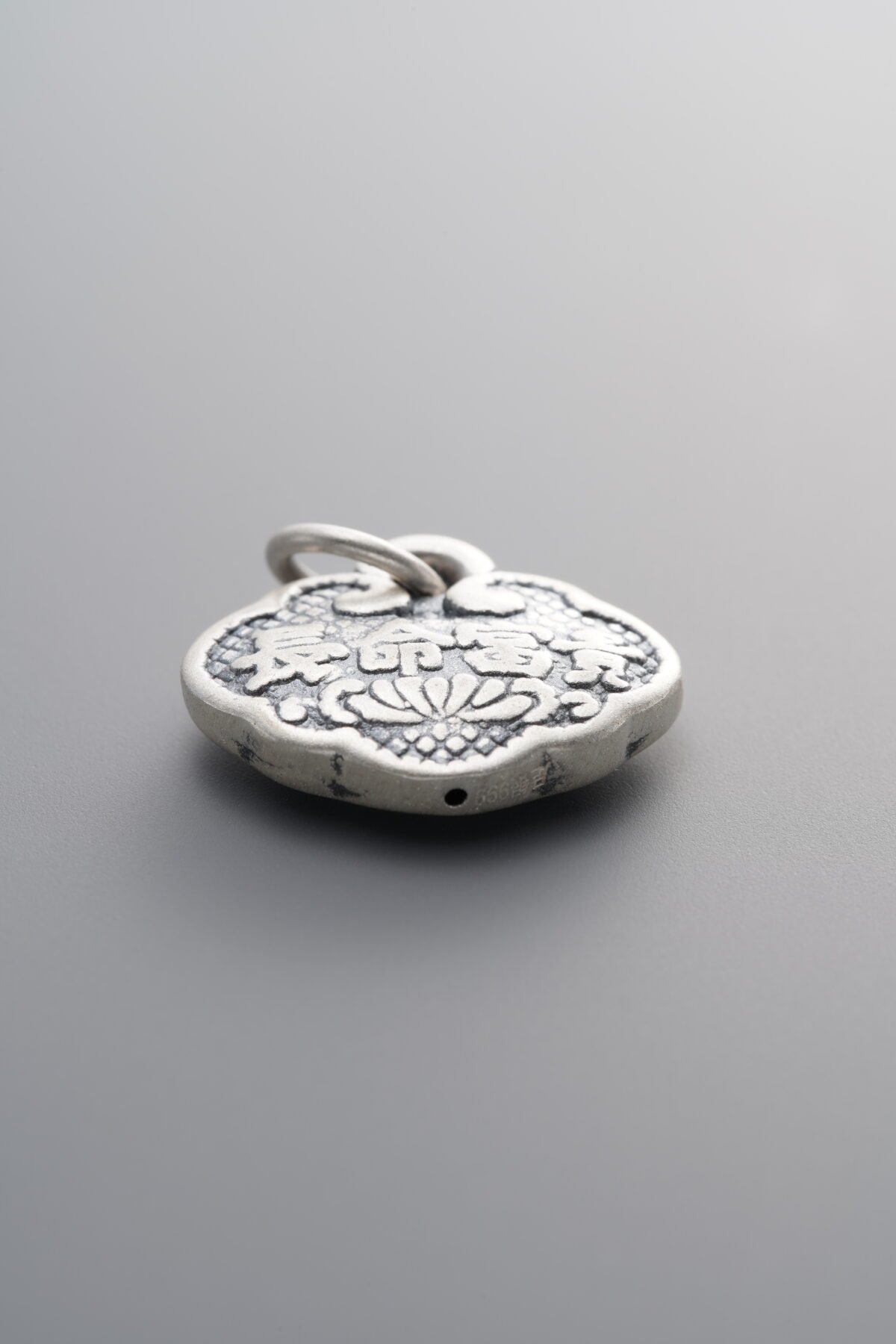 999 Fine Silver-Antiqued-Dimensional Lock Spacer Bead-18mm - Image 1