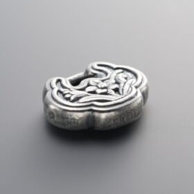 999 Silver-Vintage-3D Lock Spacer Beads-25mm