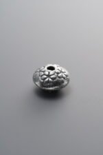 999 Fine Silver-Antiqued-Dimensional Rondelle Spacer Bead-10mm - Image 3