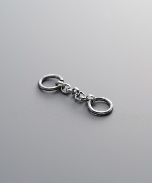 999 Fine Silver-Antiqued-Connector Link-20mm