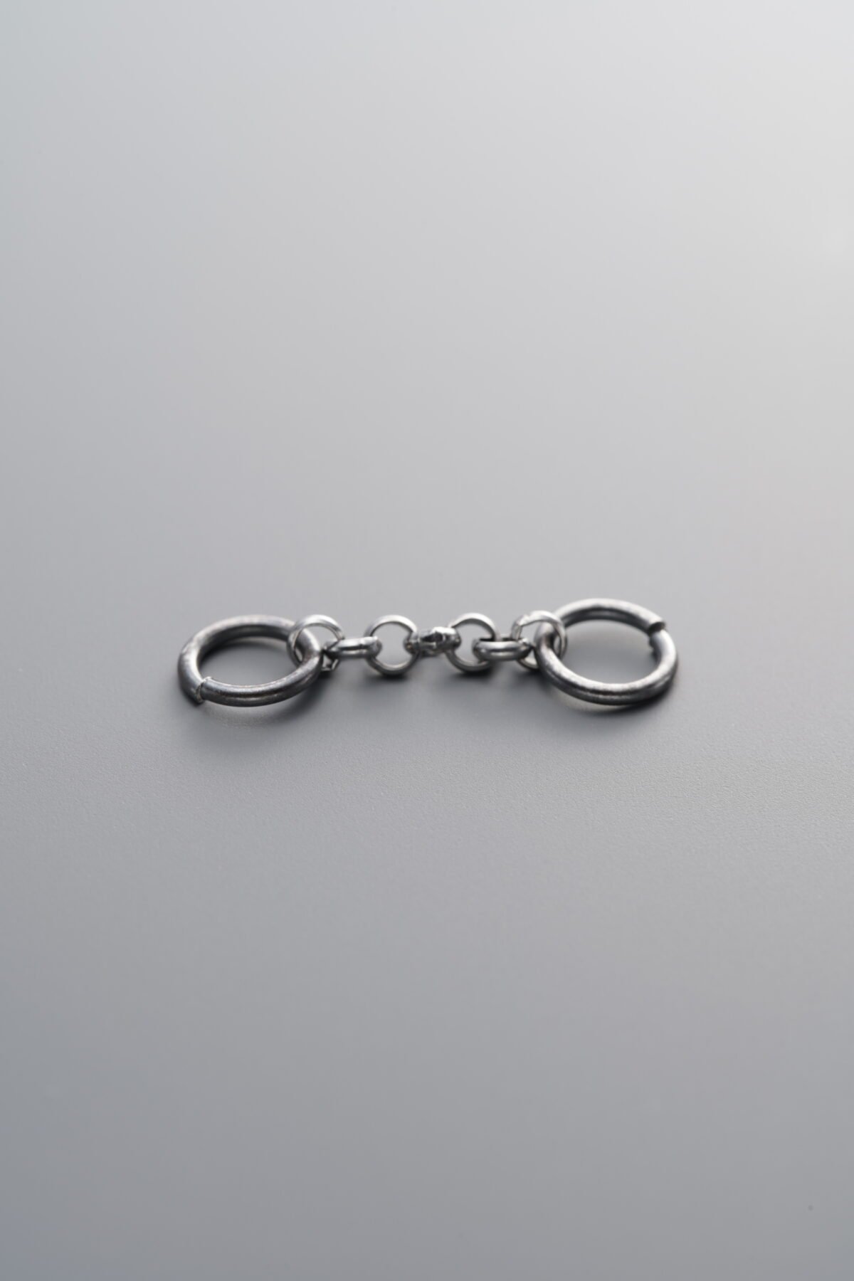 999 Fine Silver-Antiqued-Connector Link-20mm - Image 2