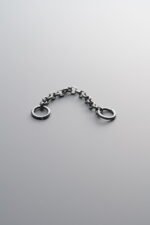 999 Fine Silver-Antiqued-Connector Link-40mm