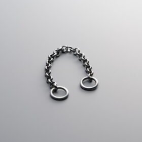 999 Fine Silver-Antiqued-Connector Link-57mm