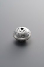 999 Fine Silver-Antiqued-Rondelle Spacer Bead-11mm - Image 4