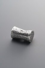 Hammered Pattern Waist Drum Spacer Beads