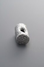999 Fine Silver-Antiqued-Hammered Barrel Spacer Bead-10mm - Image 3