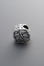 999 Silver-Vintage-Bamboo Pattern Box Spacer Beads-11mm - Image 4