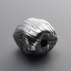 3D Wrinkled Pattern Square Flat Spacer Bead