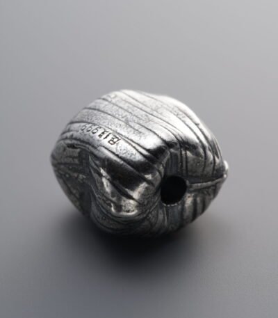 3D Wrinkled Pattern Square Flat Spacer Bead