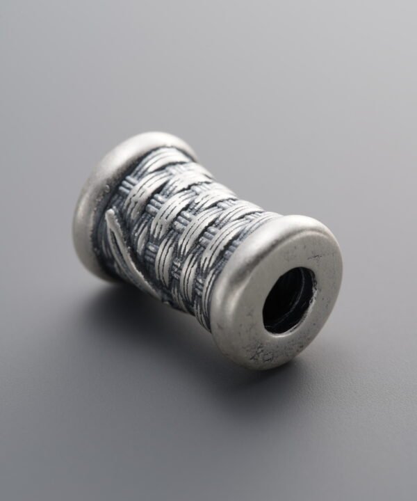 999 Silver-Vintage-Braided Bead-14mm