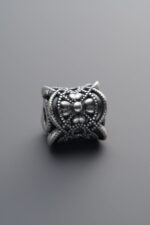 999 Fine Silver-Antiqued-Decorative Bead Barrel Bead-9mm - Image 2