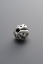 Hammered-Texture Pumpkin Bead