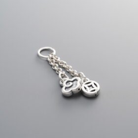 999 Fine Silver-Antiqued-Auspicious Cloud Pendant-29mm