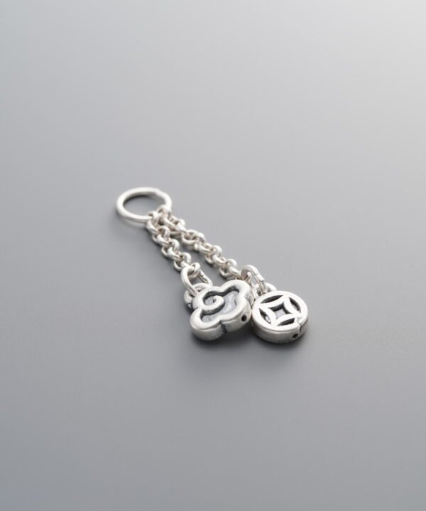 999 Silver-Vintage-Auspicious Cloud Pendant-29mm