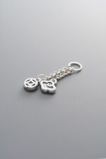 999 Fine Silver-Antiqued-Auspicious Cloud Pendant-29mm - Image 2