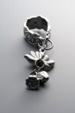 3D Lotus Flower Dangle Charm