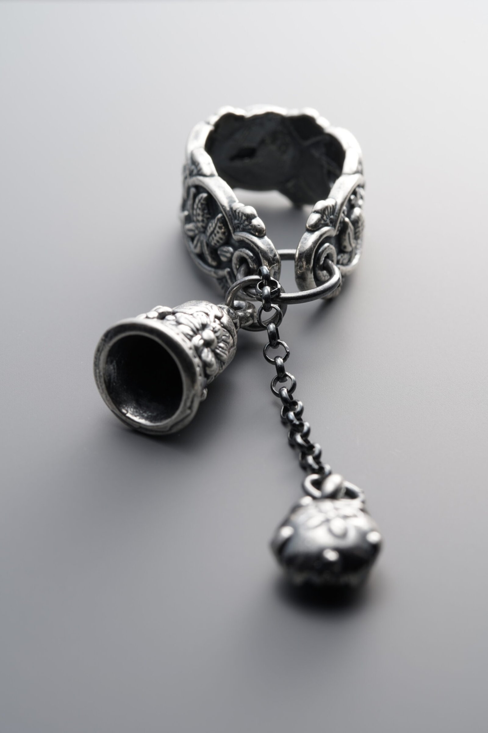 F2-22 (2) 3D Bell Dangle Charm