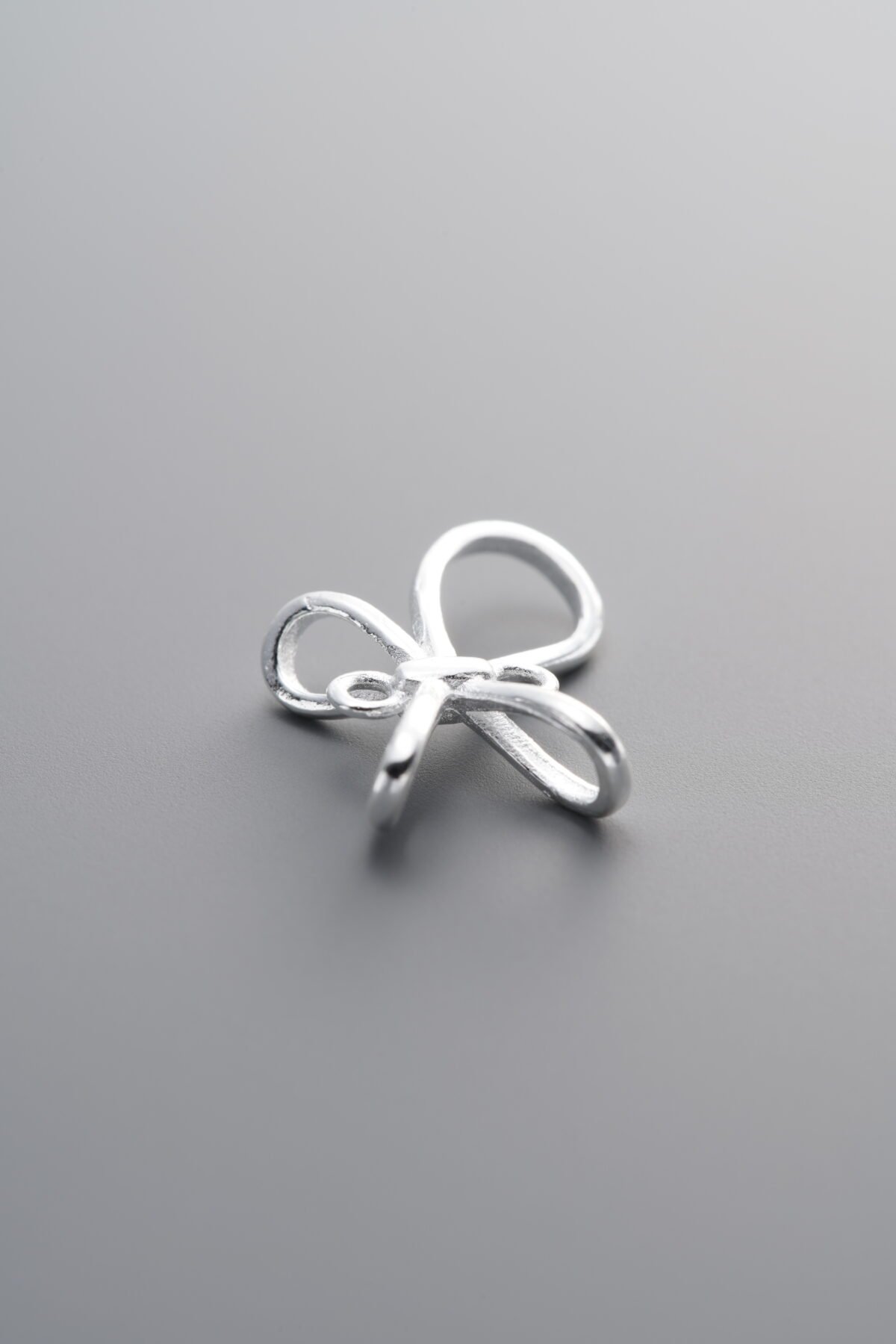 925 Sterling Silver-Bright-Butterfly Spacer Bead-14mm - Image 2