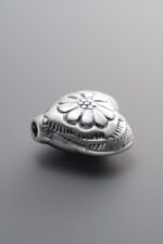 999 Fine Silver-Antiqued-Heart Spacer Bead-16mm - Image 3