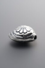 999 Fine Silver-Antiqued-Heart Spacer Bead-16mm - Image 4