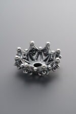 999 Silver-Vintage-Flower Bead Cap-17mm - Image 2